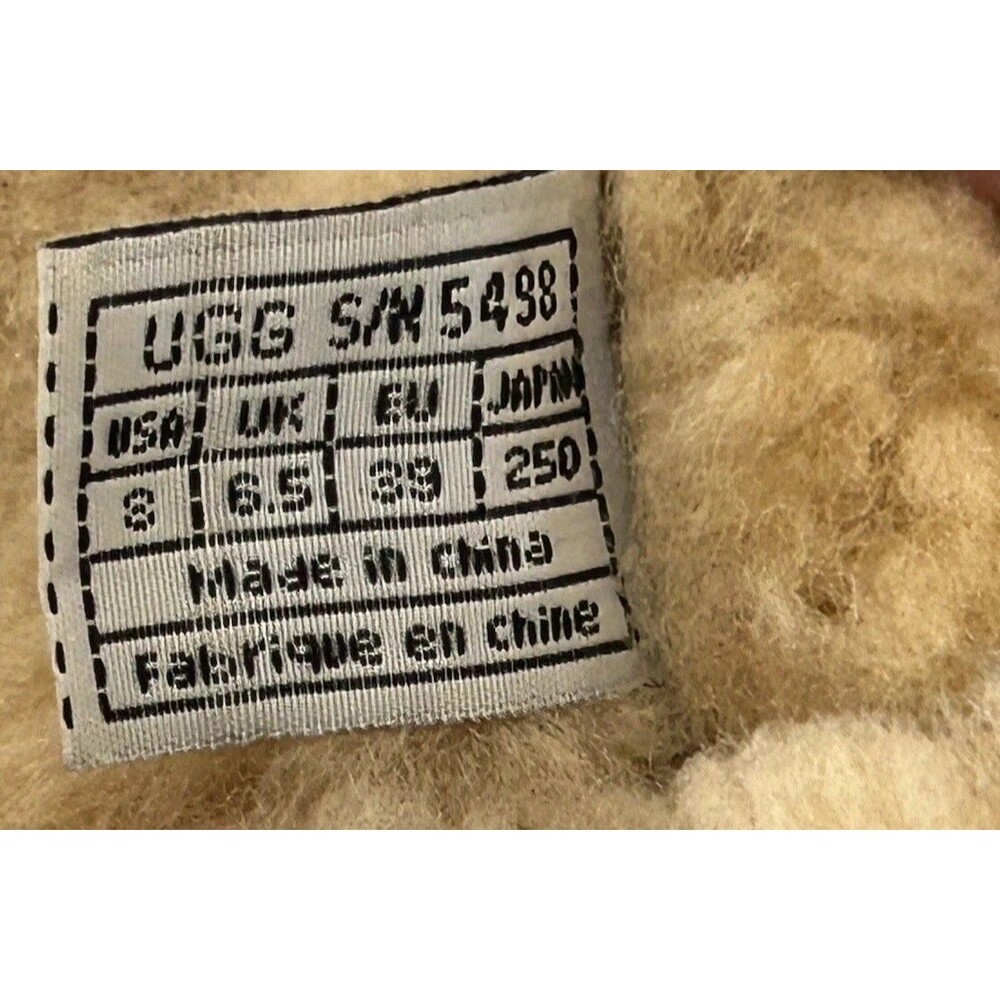 UGG Adirondack Boot Tall III Womens 8 Chestnut Vibram Leather Gortex Sheepskin - Picture 7 of 16